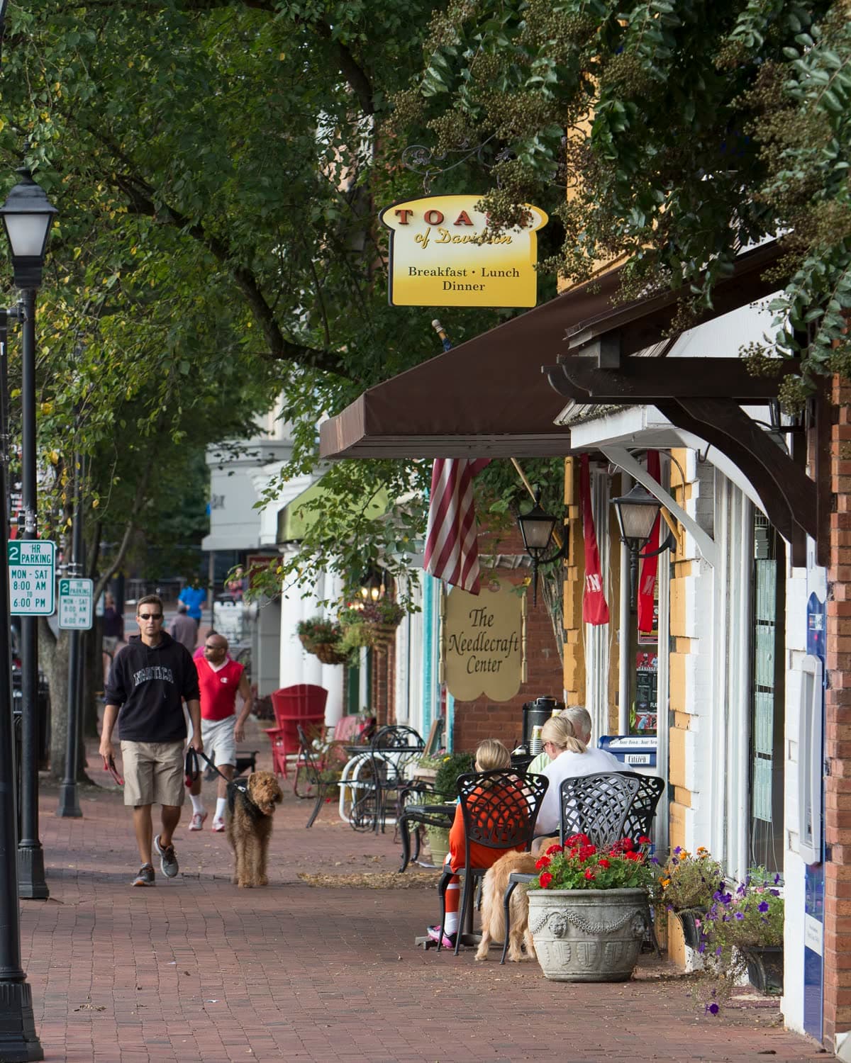 Downtown Main Street in Davidson, NC