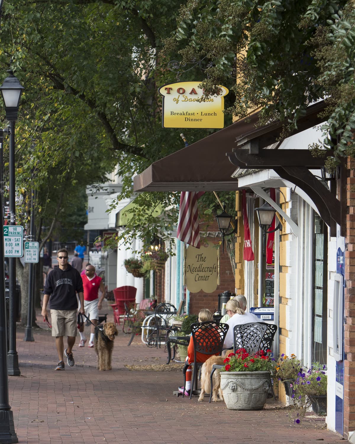 Downtown Main Street in Davidson, NC