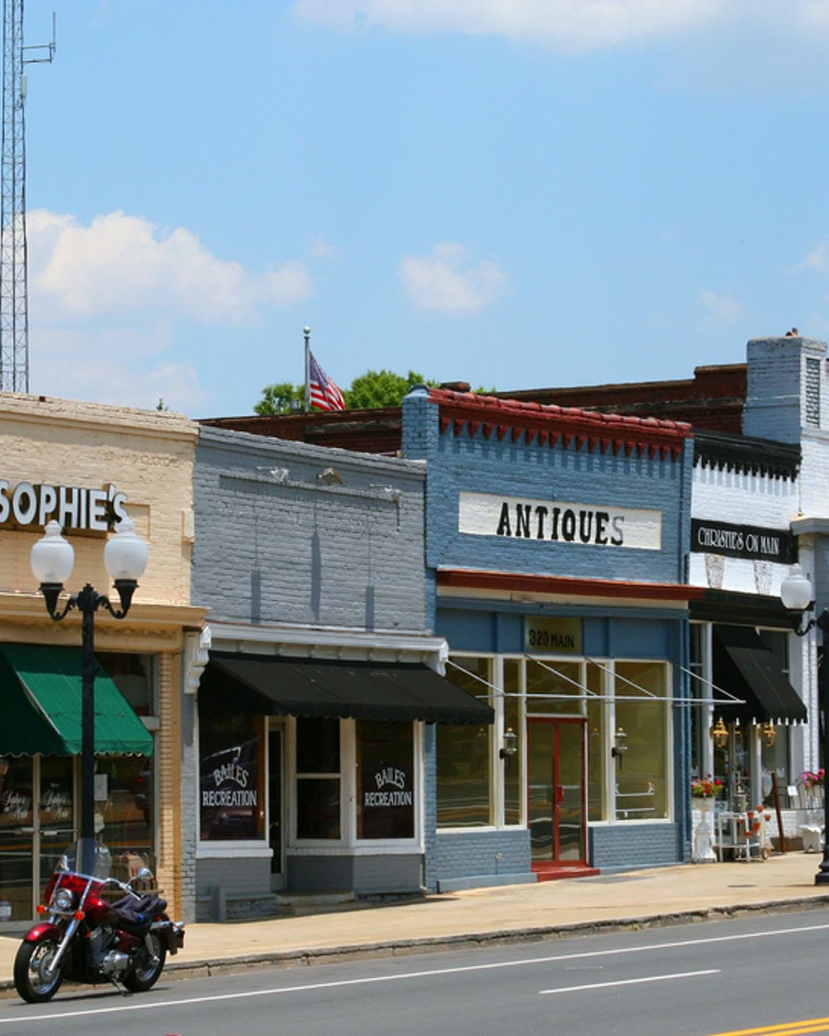 Main Street in Pineville, NC