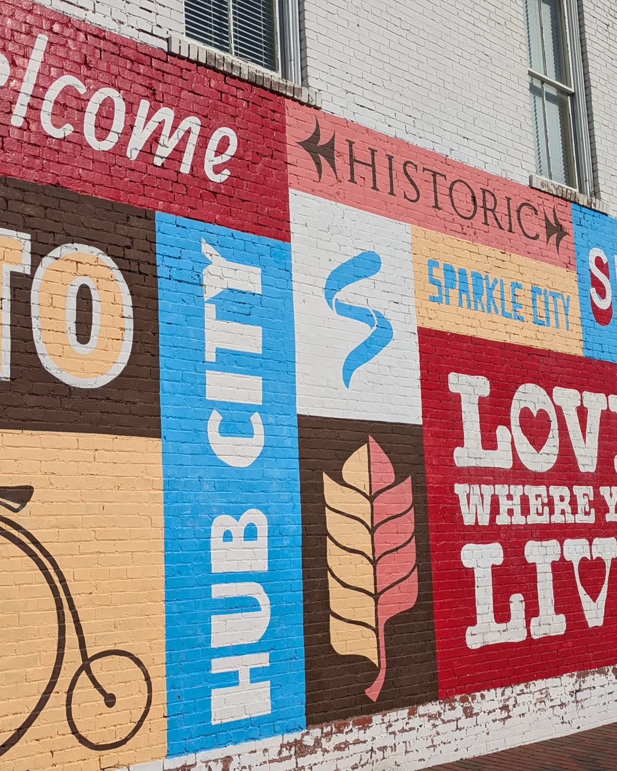 Mural in downtown Spartanburg, SC