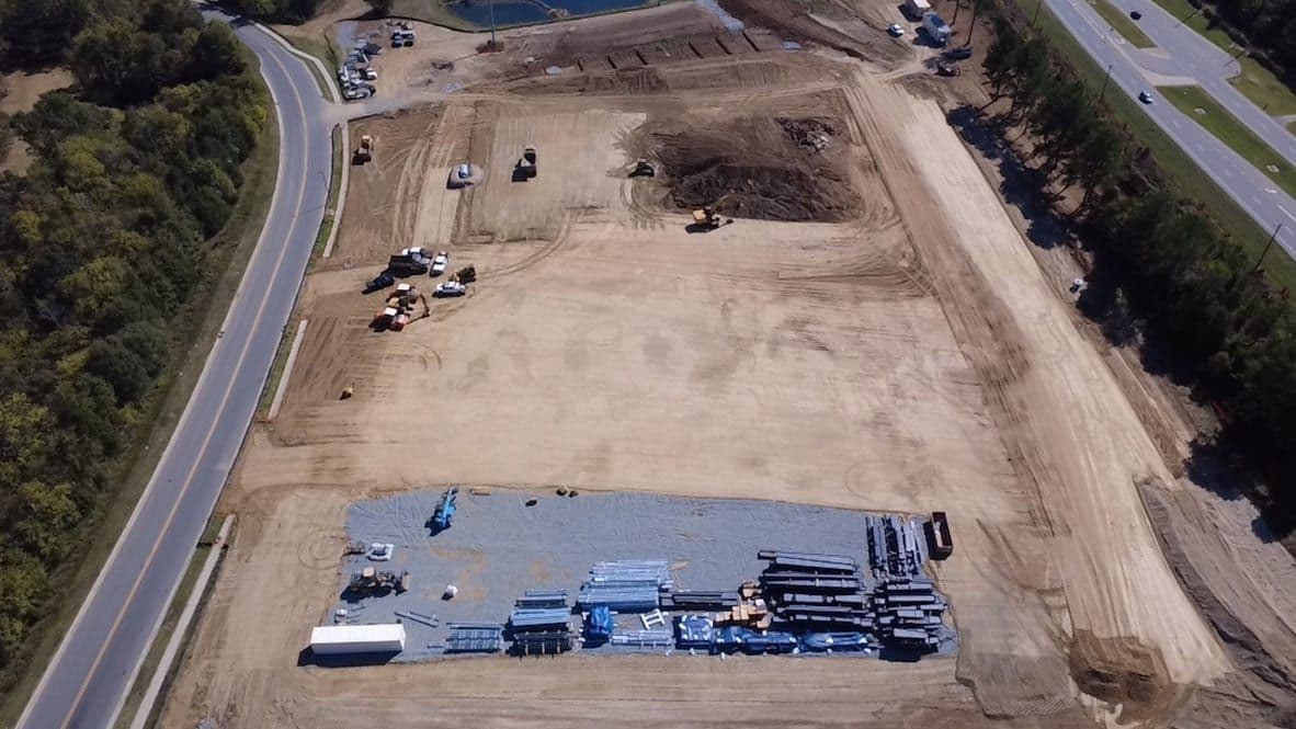 Nicolock Manufacturing Plant: grading / paving by HD Grading in Concord, NC