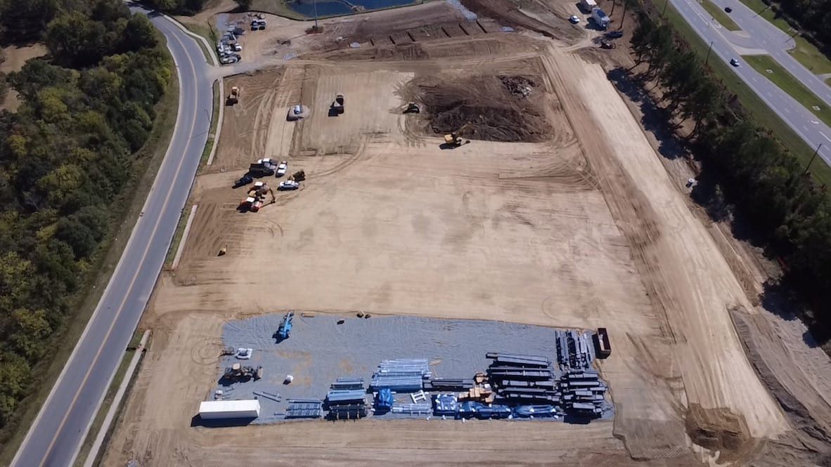 Nicolock Manufacturing Plant: grading / paving by HD Grading in Concord, NC